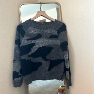 A Camo sweater